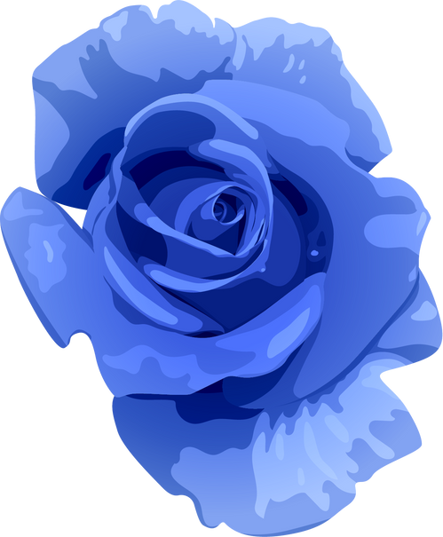 Blue Flower Illustration